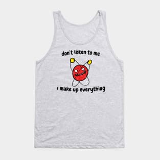 Never Trust An Atom  Geek Chemistry, Mens Ladies Womens. Science Gifts Science Teacher  Ugly Christmas graphic. Tank Top